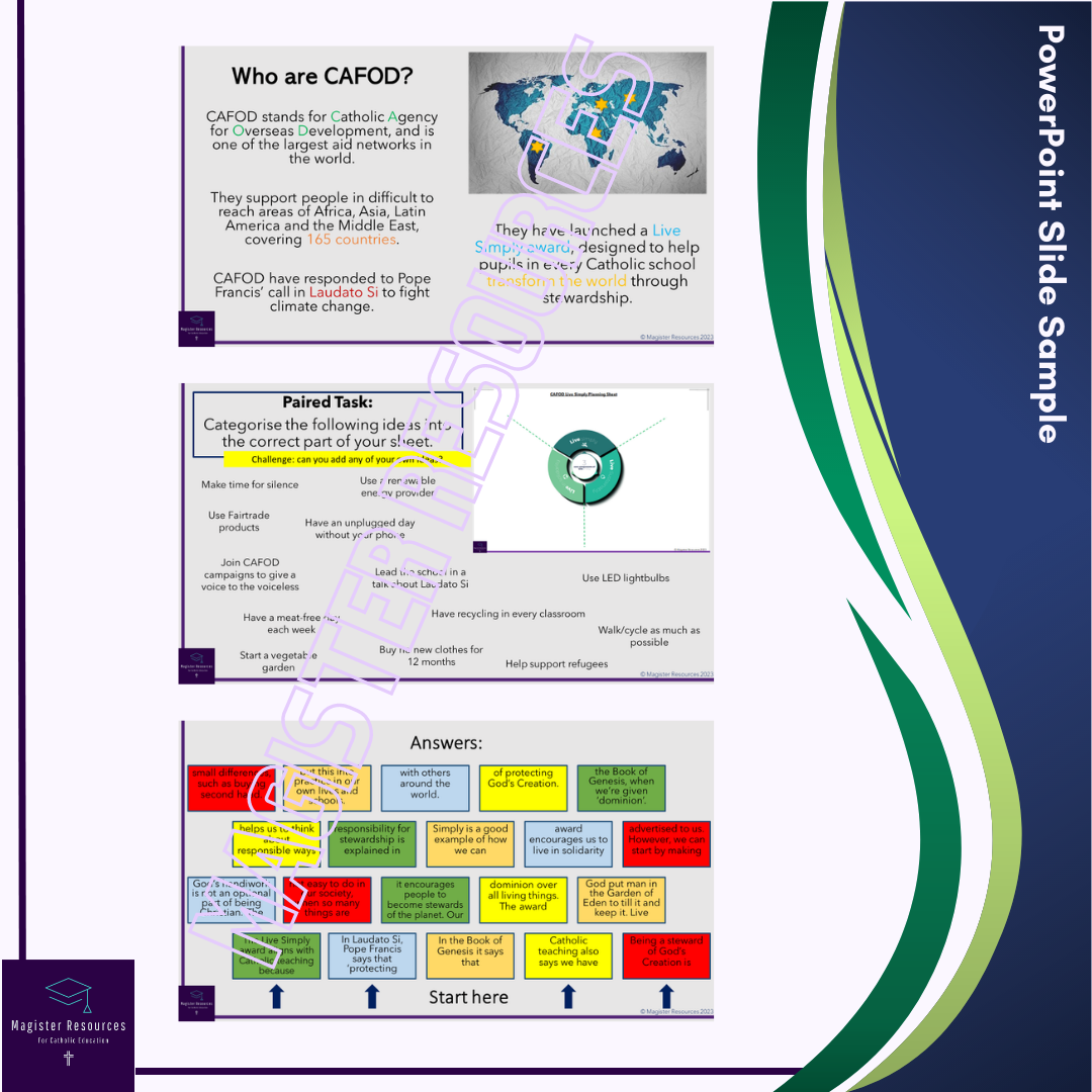 CAFOD LiveSimply Award
