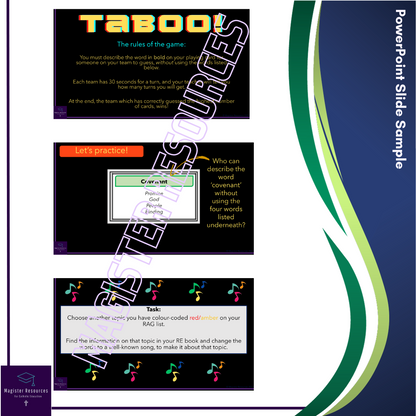 Revision: Creation & Covenant Yr8